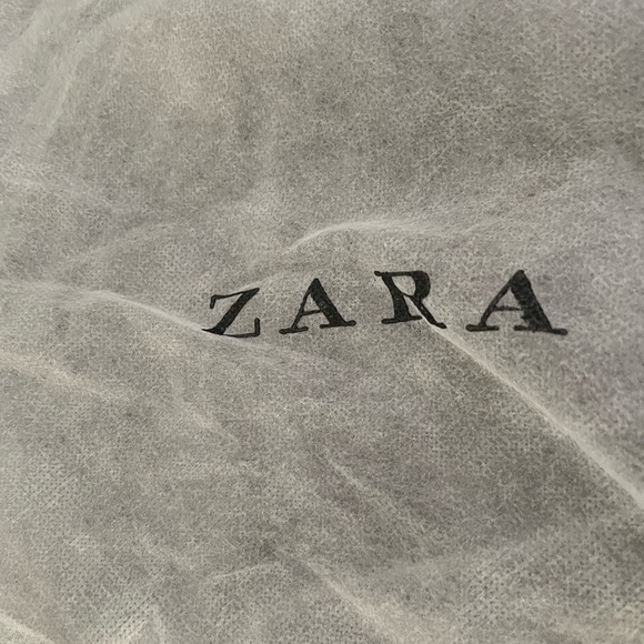 Zara Black Leather Heeled Boots 36 - Picture 6 of 7